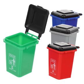 4Pcs Mini Garbage Can Educational Sorting Bins for Fun Interactive Trash Classification Game for Developing Environmental Awareness and Hand Eye Coordination