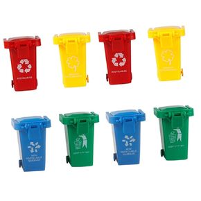 BESPORTBLE 8Pcs Trash Can for Plastic Garbage Cans for Play and Learning and Safe for Birthday and Christmas
