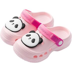 Kids Cute Clogs Cartoon Garden Shoes Boys Girls Slides Slippers Indoor Outdoor Children Water Shower Beach Pool Sandals