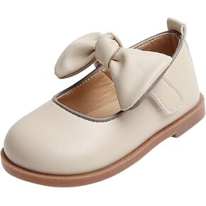 Toddler Girl Mary Jane Dress Shoes with Bow Flower Girl Shoes Little Girl School Uniform Shoes for Wedding Party