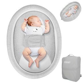 Large Baby Nest Lounger, Co-Sleeping Bed for Baby, Portable Travel Bassinet,Snuggle Me Lounger, Baby Changing Basket, Indoor-Outdoor Use