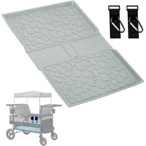 جميع حصيرة الطقس لـ Wrangler Deluxe 4 Beather Wagon ، Myvikcar Insert Floor Pad 31.5x22 Inch (Black)