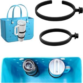 2 PCS Bogg Bag Cup حامل لـ Stanley و 30 أوقية و 40 أوقية من زجاجة ماء ، متوافقة مع أكياس Bogg و Southern Totes ببساطة