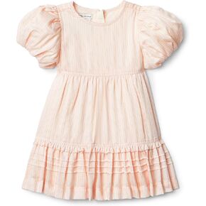 Amazon Essentials x Sofia Grainge Toddlers and Baby Girls' Puff Sleeve Dress