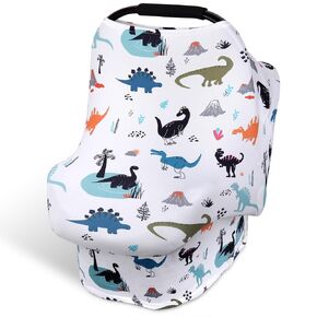 غطاء مقعد السيارة Rquite All-in-1 ، أغطية Carseat For Girl Boy ، غطاء مقعد سيارة ناعم للرضع ، وغطاء حاملة أطفال متعدد الاستخدامات ، ومظلة مقعد للسيارة ، وظلالًا شمسًا ، وغطاءًا للرضاعة الطبيعية.