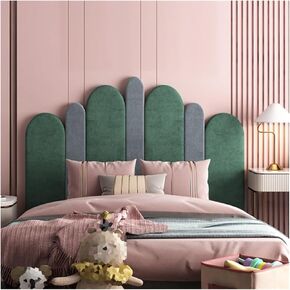 3D Anti-Collision Wall Padding for Kids, 3.5cm Thick Self-Adhesive Waterproof Wall Stickers, Playroom Decorative Protection Upholstered Wall Panels(Grey,10x70cm)