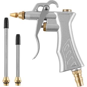 Industrial Air Blow Tool, Air Blower with Adjustable Aluminum Alloy High Pressure Air Flow Nozzle Car Cleaner Professional Dust Cleaning Blower Air Tool for Household Clean