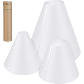 NEEWER 3 Pack Light Cone Set (14"/15"/20"), Upgraded 0.5mm Thick Photo Lighting Flash Diffuser Reflector, Alternative for Jewelry Product Photography Light Box, No Shadow & Reflection, NK006