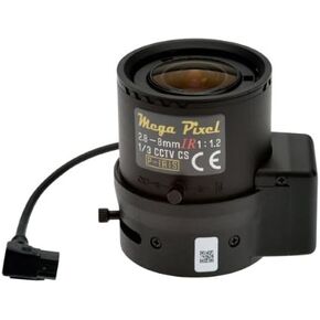 Axis Communications 2.8-8mm f/1.2 Original CS Mount Varifocal P-Iris Lens for Q1604/14/P1355/57 Network Camera, 2.8x Optical Zoom