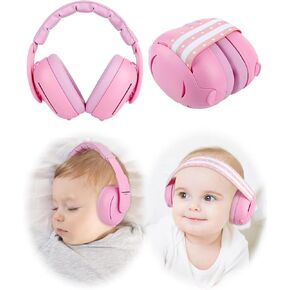 [2-in-1] Baby Ear Muffs Noise Protection - [Two Modes] Baby Headphones for Noise Cancelling Headphones- Infant Headphones Noise Cancelling - Ear Protection for 3 Months to 4 Years