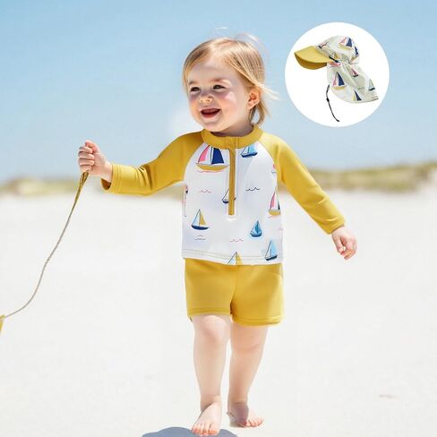 Toddler Baby Boy 4th of July Swimsuit Rash Guard Boys One Piece Zipper Swimwear Fourth of July Bathing Suit in Saudi Arabia