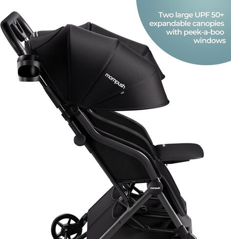 Mompush Lithe Double Ultralight Stroller, Lightweight Side by Side Stroller, Two Large Seats with Individual Recline, Easy Fold in Kuwait