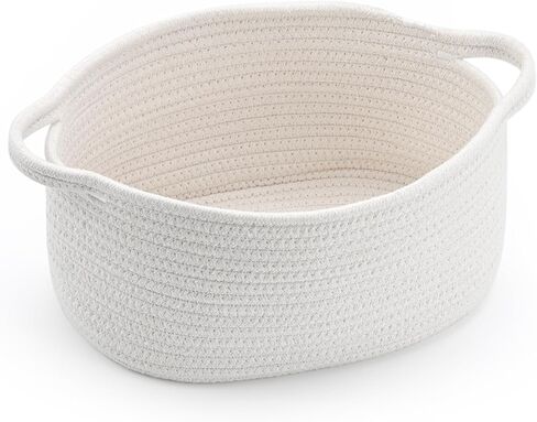 Cute Woven Basket with Handles – Baskets for Gifts Empty, Ideal for Baby Shower, Birthday, Father’s Day – Decorative Nursery Organizer Bin for Baby Toys, Books, Pet Supplies (13"x8"x6") in Kuwait