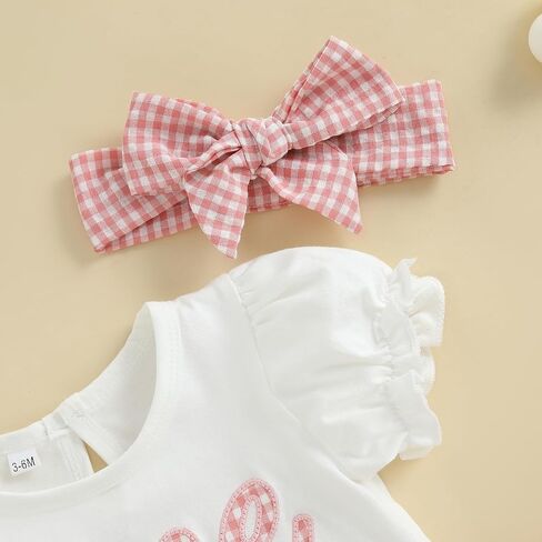 Amiblvowa Toddler Baby Girl 1st 2nd 3rd Birthday Outfit One Two Three Romper Shorts First 1 2 3 Year Old Smash Cake Clothes in Saudi Arabia