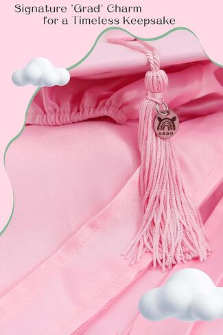 GraduationMall Baby Graduation Cap and Gown Set - NICU Graduate Outfit 0-18M, Soft Satin (5 Colors, S/M/L) in Kuwait