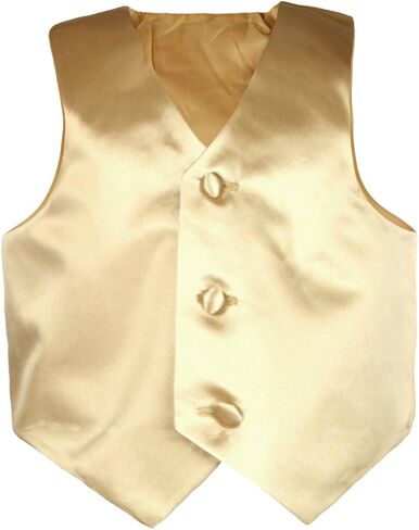 Baby Toddler Kids Little Boys Formal 23 Color Satin Vest S-7 (S:(0-6 Months), Green Teal) in Kuwait