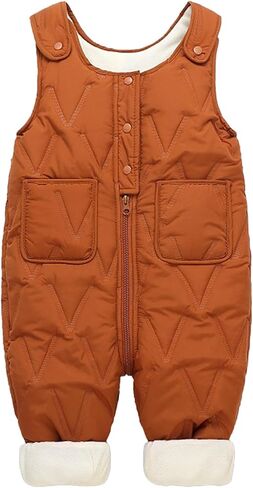 Toddler Snow Pants Baby Boys Girls Winter Thicken Warm Snowsuit Overalls Jumpsuit in Saudi Arabia