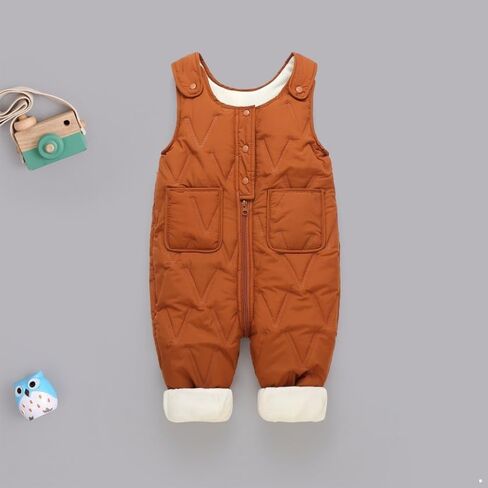 Toddler Snow Pants Baby Boys Girls Winter Thicken Warm Snowsuit Overalls Jumpsuit in Saudi Arabia