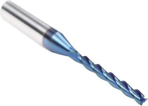 3 Flutes CNC Spiral Router Bit NACO Coating Up Cut End Mill with 1/8 inch Cutting Diameter 1/4 inch Shank STF335 in Kuwait