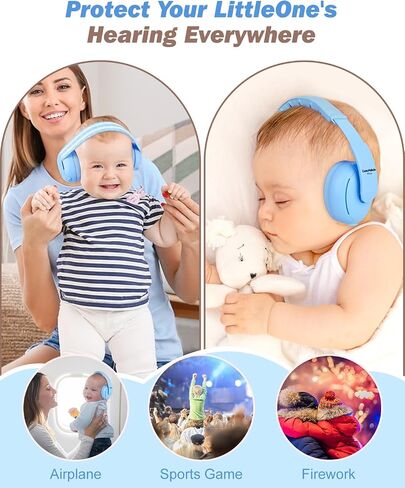 [2-in-1] Baby Ear Muffs Noise Protection - [Two Modes] Baby Headphones for Noise Cancelling Headphones- Infant Headphones Noise Cancelling - Ear Protection for 3 Months to 4 Years in Saudi Arabia