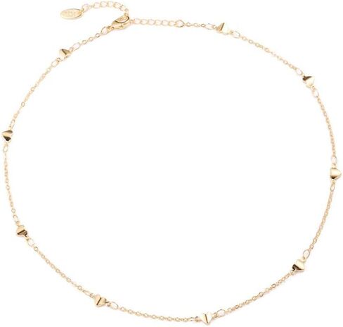 S.J JEWELRY Women Simple Delicate Full Moon 14K Gold Plated/Rose Gold/Silver Plated Layered Pendant Handmade Star Chokers Necklaces-CK-Star in Kuwait