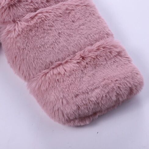 Girls Faux Fur Jacket Plush Sherpa Teddy Coat with Hood Toddler Winter Coats Warm Fuzzy Jackets Trendy Outerwear in Saudi Arabia