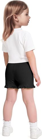 3 Pack Baby Girls Ruffle Shorts Toddler Cotton Dance Shorts Soft Summer Clothes Size 18M-5T in Saudi Arabia