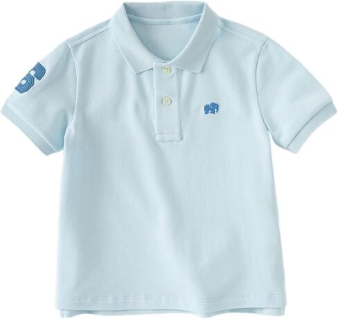 Dave & Bella Baby Boys Short Sleeve Polo Stirts Toddler Kids Pique Pique Pique Uniffor in Kuwait