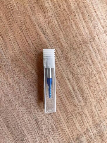Ruhi UO110 O Flute Spiral Router Bit 1/8 Inch Cutting Diameter 1/4 Inch Shank with Coating Acrylic Metal CNC Milling Cutter in Kuwait