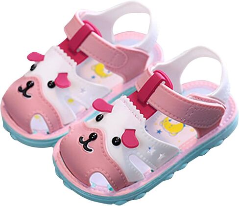 Infant Boys Girls Anti Slip Cartoon Dog Sandals for Outdoor Walking Summer Closed Toe Soft Sole Sport Sneakers in Saudi Arabia