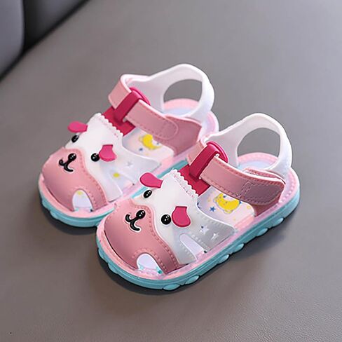 Infant Boys Girls Anti Slip Cartoon Dog Sandals for Outdoor Walking Summer Closed Toe Soft Sole Sport Sneakers in Saudi Arabia