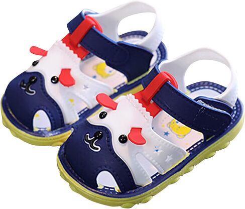 Infant Boys Girls Anti Slip Cartoon Dog Sandals for Outdoor Walking Summer Closed Toe Soft Sole Sport Sneakers in Saudi Arabia