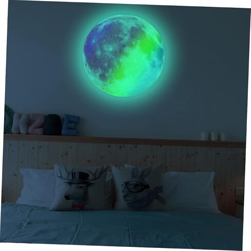DOITOOL Boys Stickers Fluorescent Moon Sticker Pvc Wall Decals for Bedroom Wall Sticker Window Sticker Child in Saudi Arabia