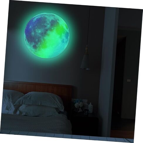 DOITOOL Boys Stickers Fluorescent Moon Sticker Pvc Wall Decals for Bedroom Wall Sticker Window Sticker Child in Saudi Arabia