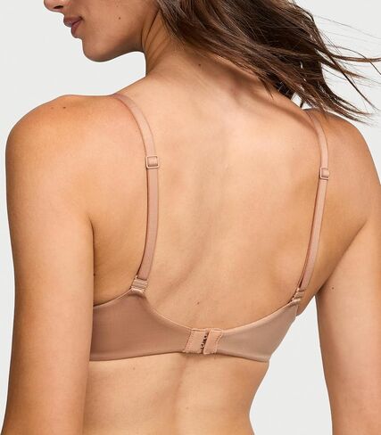 Victoria's Secret Everyday Comfort T Shirt Demi Bra, Lace, Bras for Women, Body by Victoria Collection, Marzipan (38D) in Saudi Arabia