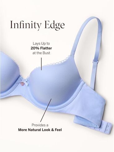 Victoria's Secret Everyday Comfort T Shirt Demi Bra, Lace, Bras for Women, Body by Victoria Collection, Marzipan (38D) in Saudi Arabia