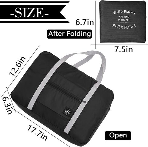 Travel Bag 12 Packes Carry on Luggage Foldable Duffel Bag Sports Gym Bag Water Resistant Nylon Travel Duffel for Men Women, Pink, Green, Blue, Red, Simplicity in Saudi Arabia