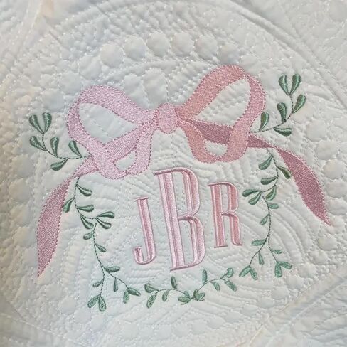 Personalized Baby Blankets with Embroidered Bunny, Custom Name Heirloom Keepsake Quilt, Embroidery Gift for Baby Shower, Gift for Christmas, Easter, Brithday(36x46 Inches) (Style 1) in Kuwait