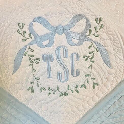 Personalized Baby Blankets with Embroidered Bunny, Custom Name Heirloom Keepsake Quilt, Embroidery Gift for Baby Shower, Gift for Christmas, Easter, Brithday(36x46 Inches) (Style 1) in Kuwait