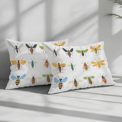 100% Microfiber Kids Bedding Comforter Cover Toddler, Animal Bees Bedding Set for Teens Adults Room Decor, Reversible Duvet Cover in Saudi Arabia