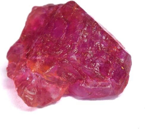 GEMHUB Natural Red Ruby 34.50 Ct. Certified Mineral Rock Rough Ruby Healing Energy Crystal Gem DR-740 in Saudi Arabia