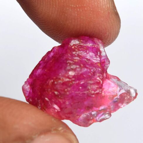 GEMHUB Natural Red Ruby 34.50 Ct. Certified Mineral Rock Rough Ruby Healing Energy Crystal Gem DR-740 in Saudi Arabia