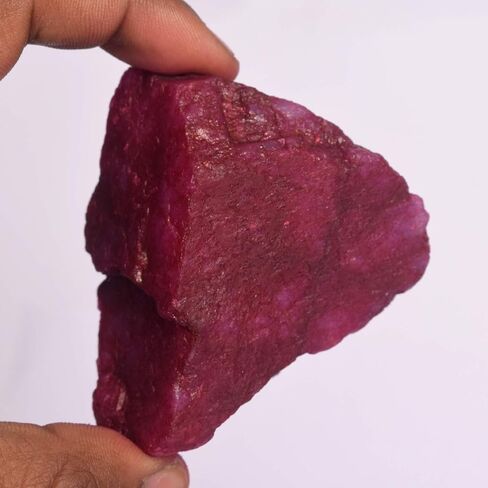 GEMHUB Natural Red Ruby 34.50 Ct. Certified Mineral Rock Rough Ruby Healing Energy Crystal Gem DR-740 in Saudi Arabia