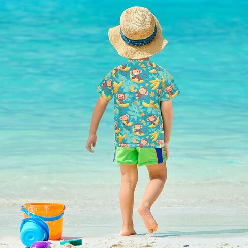 كرتون أوشن ستارز فتاة الاستحمام بدلة UV حماية كرة السلة Tshirt in Kuwait