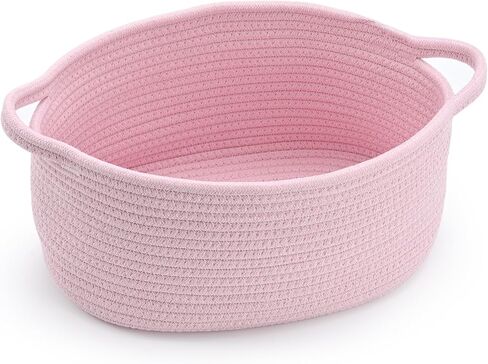 Cute Woven Basket with Handles – Baskets for Gifts Empty, Ideal for Baby Shower, Birthday, Father’s Day – Decorative Nursery Organizer Bin for Baby Toys, Books, Pet Supplies (13"x8"x6") in Kuwait