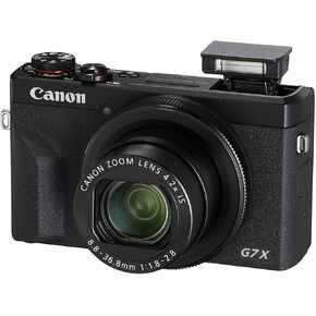 Canon PowerShot G7 X Mark III Digital Camera (Black) with Accessory Bundle - Includes: SanDisk Ultra 64GB SDXC Memory Card, Replacement Battery, Full Size Tripod, Carrying Case & More