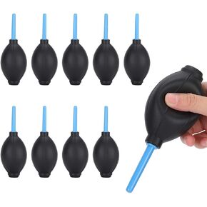 Dust Cleaner with Pump, Air Blower with Rubber Blow Ball for Camera, Pack of 10, Portable and Lightweight for Electronics