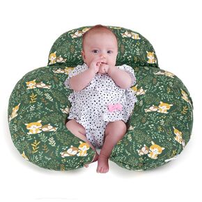 Nursing Pillow, Breastfeeding Pillows, More Support for Mom and Baby, with Removable Cotton Cover and Colorful Animal Patterns, Machine Washable, Plus Size, White