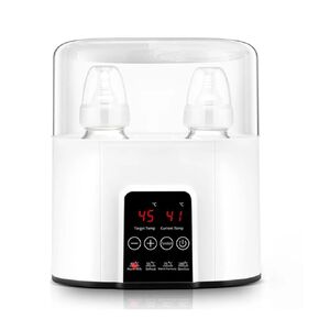 Baby Bottle Warmer for Girls – Dual Bottle Heating for Formula, Breastmilk & Baby Food, Steam Sterilizer for Bottles and Pacifiers, Accurate Temp Control for Safe, Gentle Warming