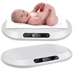 Digital Baby Scale, Infant Weighing Scale for Toddlers, Multifunctional Newborn Baby Scale with Hold Function, Pet Scale for Cats and Dogs, Up to 44lbs